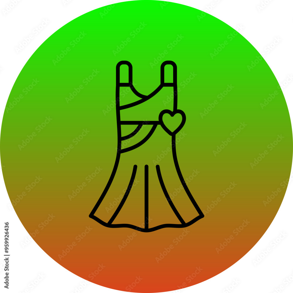 Obraz premium Dress Icon