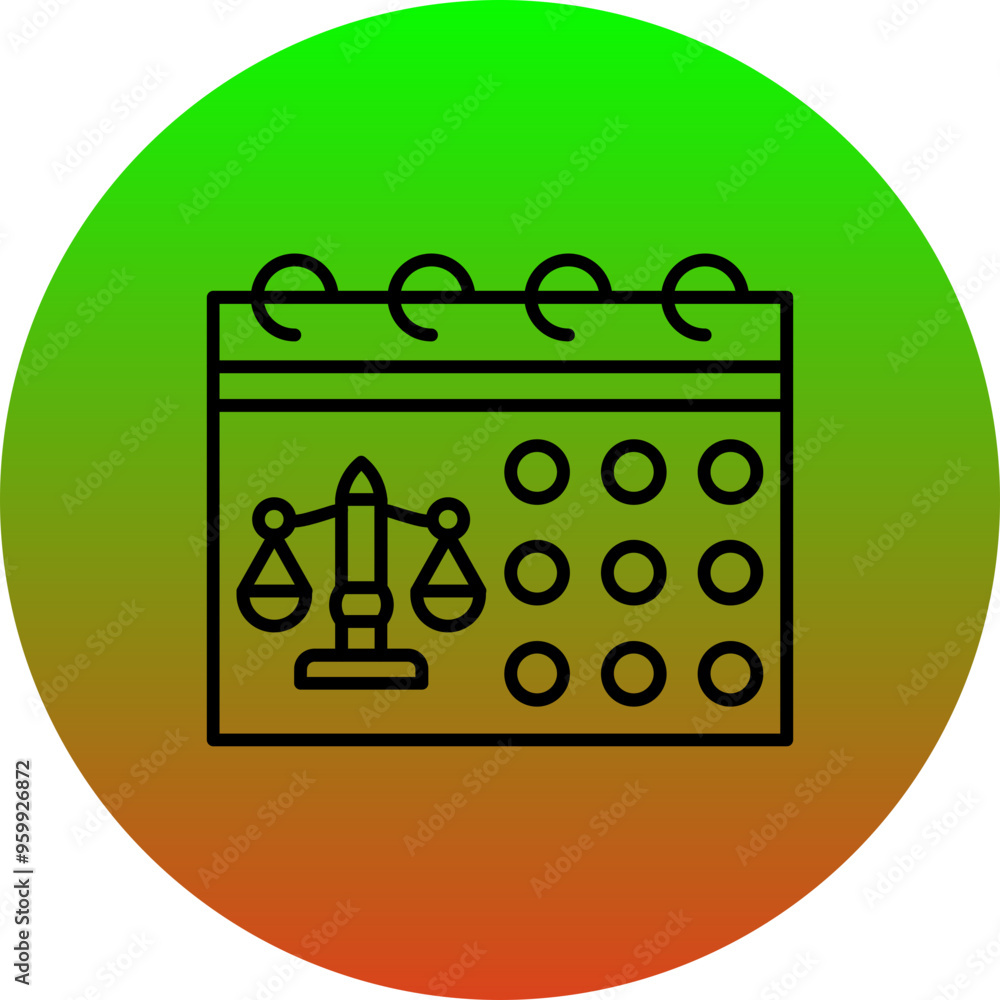 Naklejka premium Calendar Icon