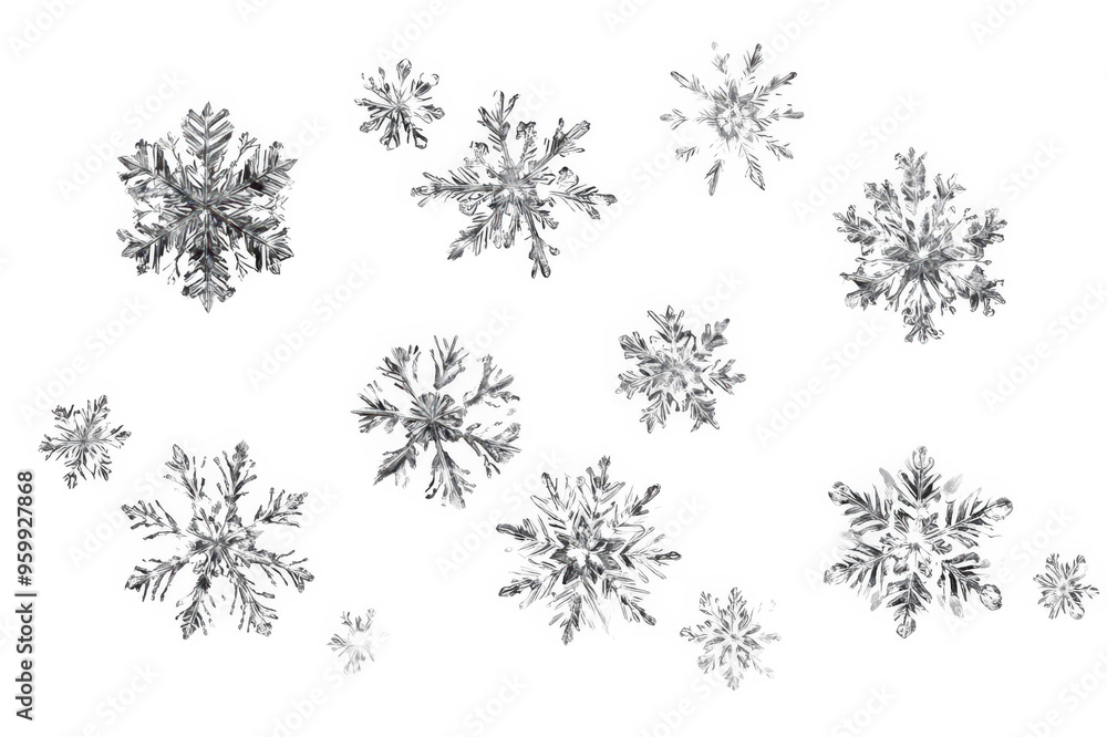 Christmas snowflakes on transparent background Christmas snowflakes on transparent background