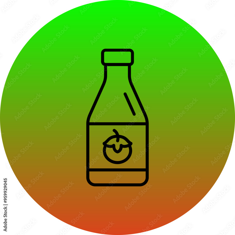 Ketchup Bottle Icon Ketchup Bottle Icon