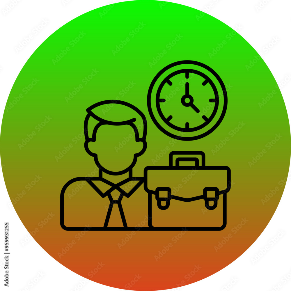 Working Hours Icon Working Hours Icon
