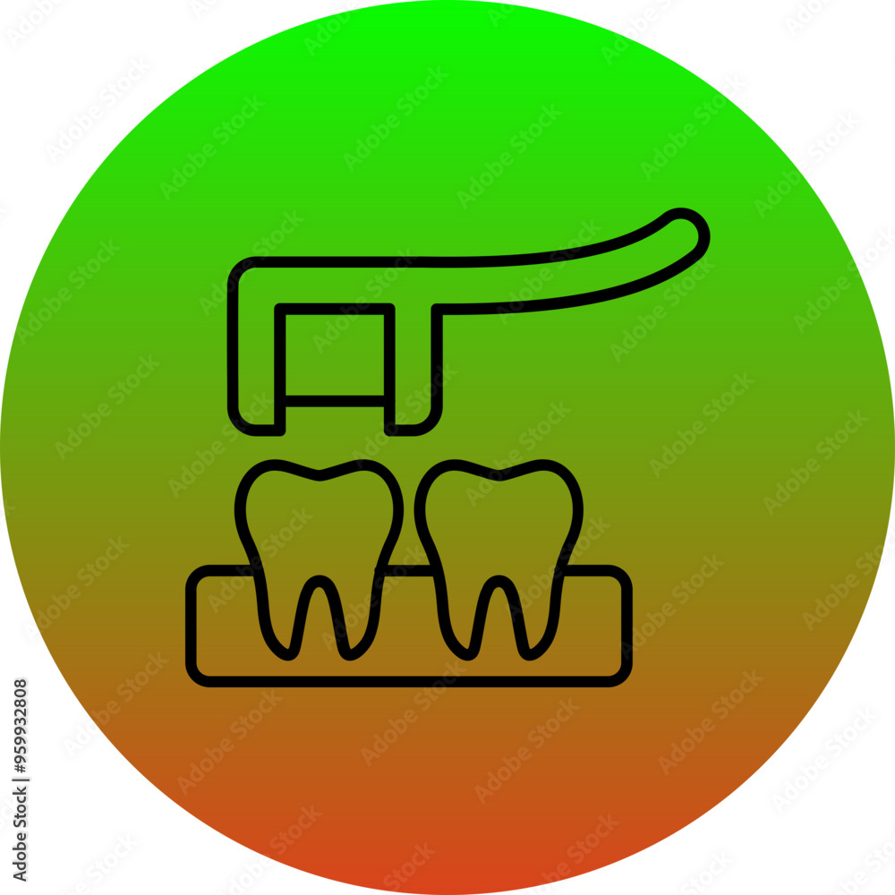 Obraz premium Dental Floss Icon