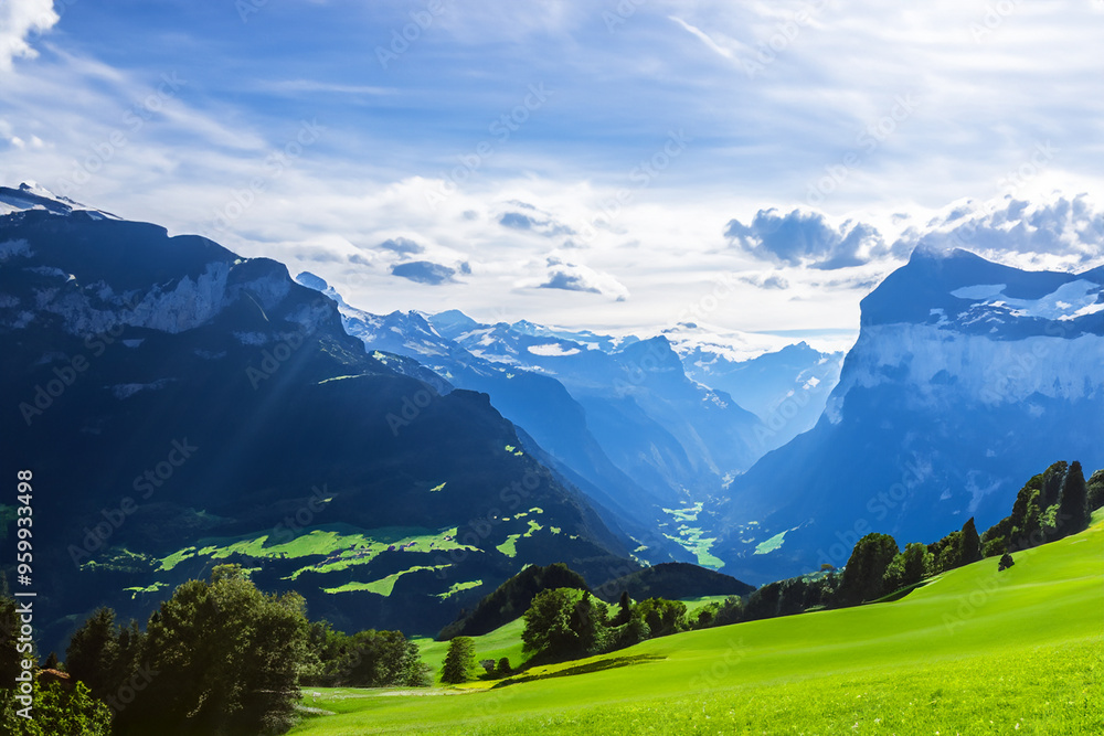 Obraz premium Alps Landscape Background