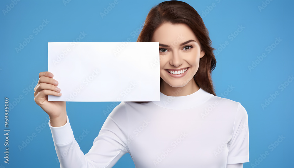 Businesswoman with sheet of paper Businesswoman with sheet of paper