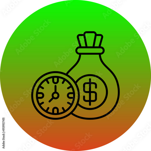 Time Is Money Icon