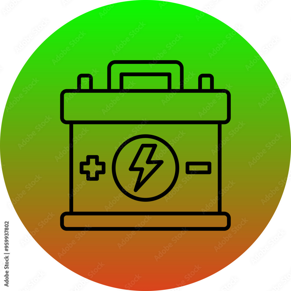 Obraz premium Car Battery Icon
