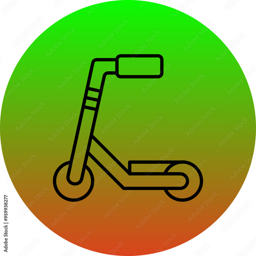 Kick Scooter Icon Kick Scooter Icon