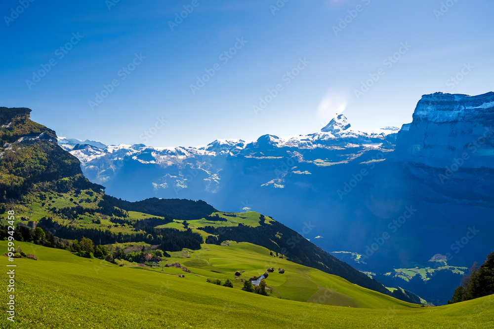 Obraz premium Alps Landscape Background