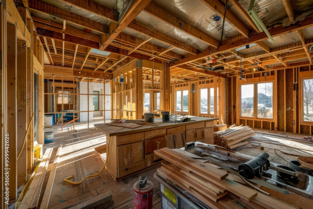 Small home kitchen under construction Small home kitchen under construction