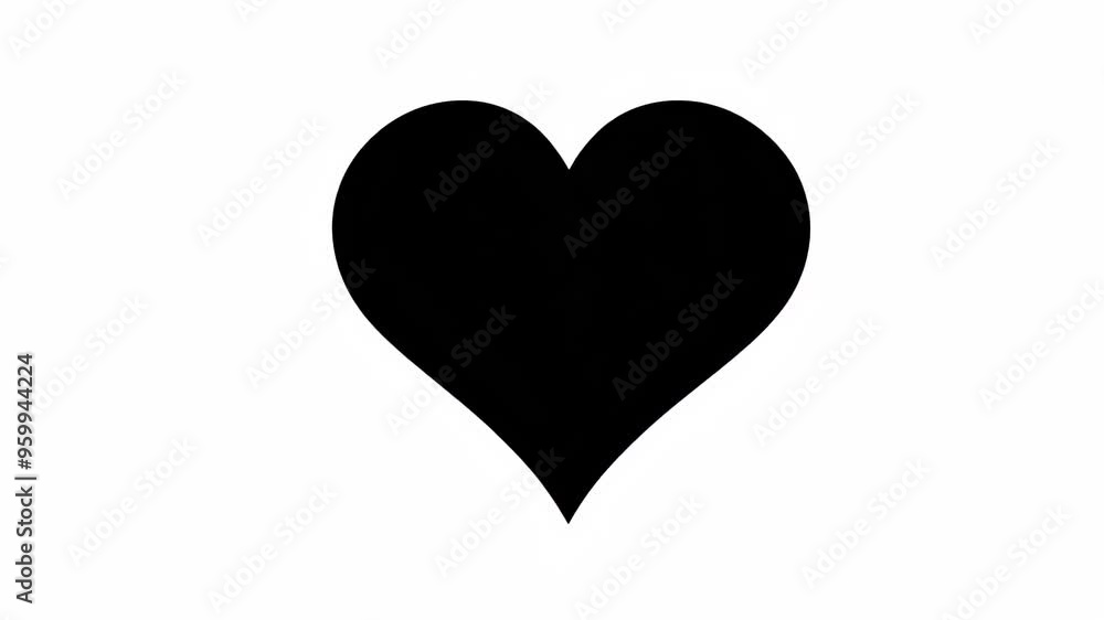 A simple black heart icon on a white background, symbolizing love, emotion, or care in a minimalist style. A simple black heart icon on a white background, symbolizing love, emotion, or care in a minimalist style.