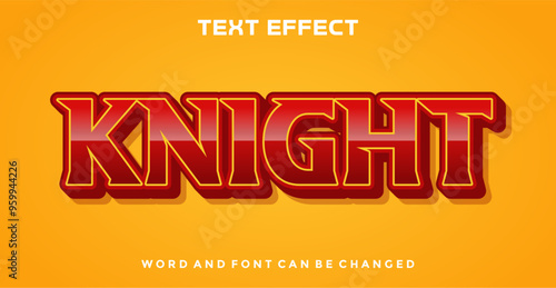 Knight  editable text effect