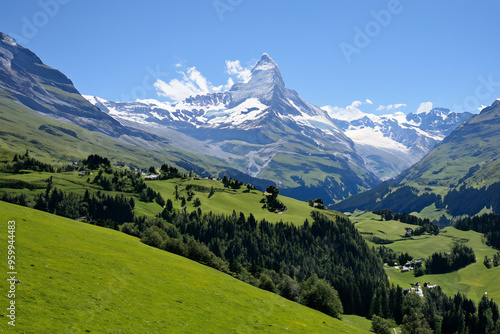 Alps Landscape Background