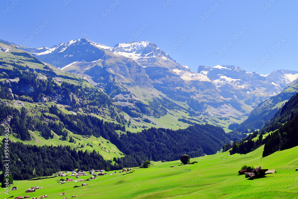 Alps Landscape Background Alps Landscape Background