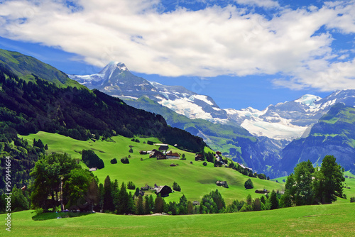 Alps Landscape Background