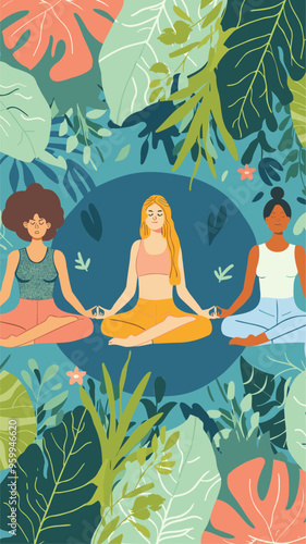 Digital Detox Challenge: Women Engaging in Yoga and Fitness Away from Smartphones and Social Media