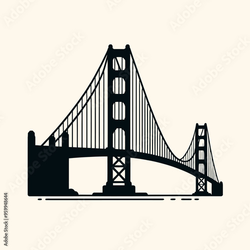 Flat vector silhouettes of famous places and monuments in the world
