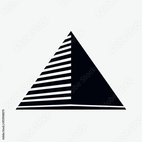 Flat vector silhouettes of famous places and monuments in the world

