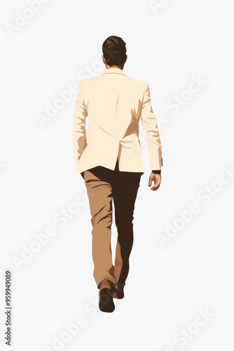 Man walking in formal attire