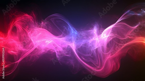 Abstract Swirling Light Effect Background Pink Purple Blue Black