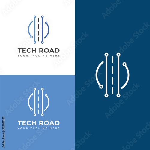 Creative Technology road logo design 