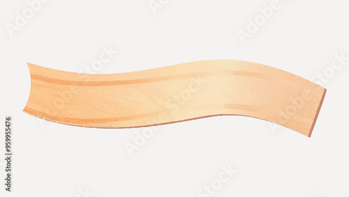 beige paper banner illustration vector