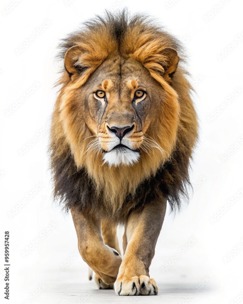 Obraz premium Lion isolated on transparent background 