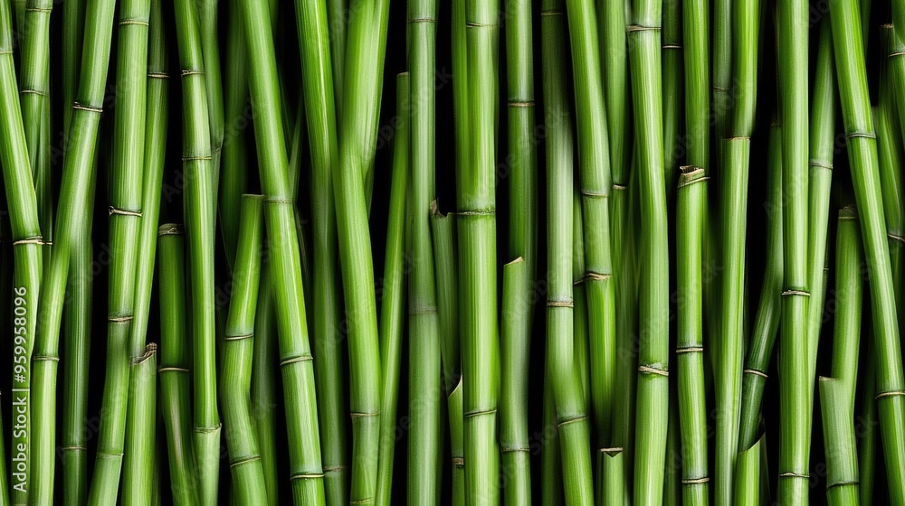 The lush green bamboo stems are densely arranged, creating a serene, abstract backdrop perfect for various design purposes or as a calming wallpaper. SEAMLESS PATTERN The lush green bamboo stems are densely arranged, creating a serene, abstract backdrop perfect for various design purposes or as a calming wallpaper. SEAMLESS PATTERN