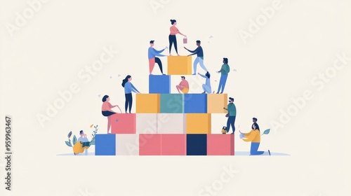 Building Blocks of Teamwork: Collaborative Effort & Shared Success