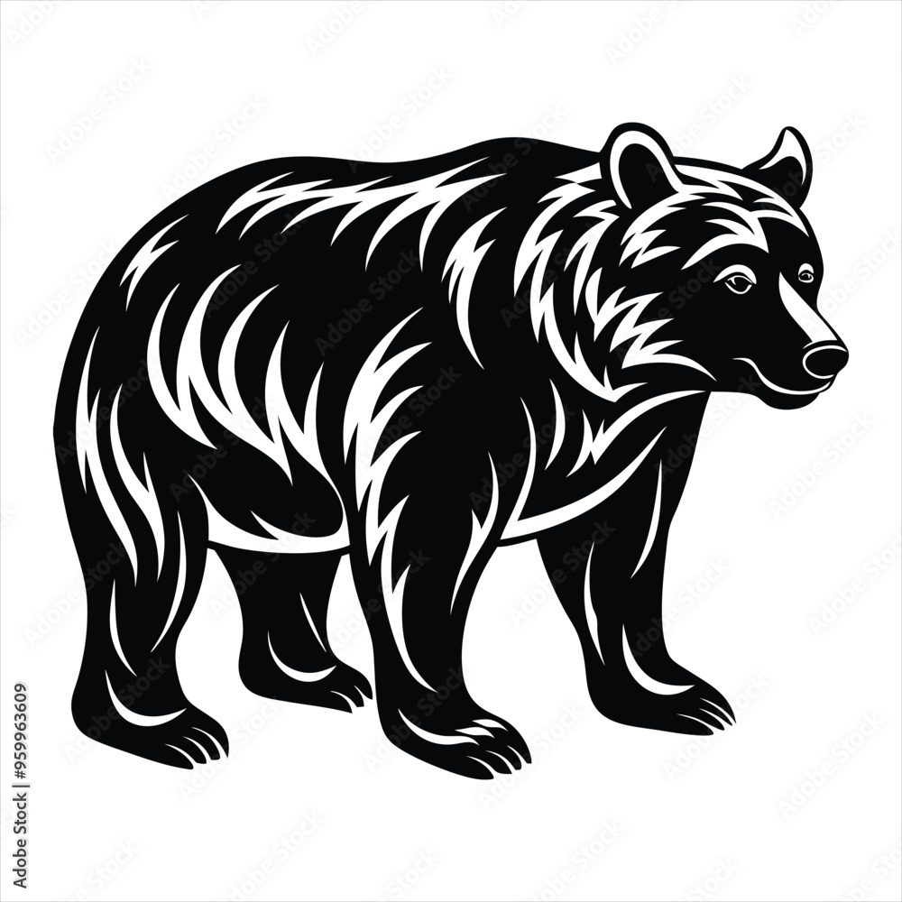 bear silhouette vector bear silhouette vector
