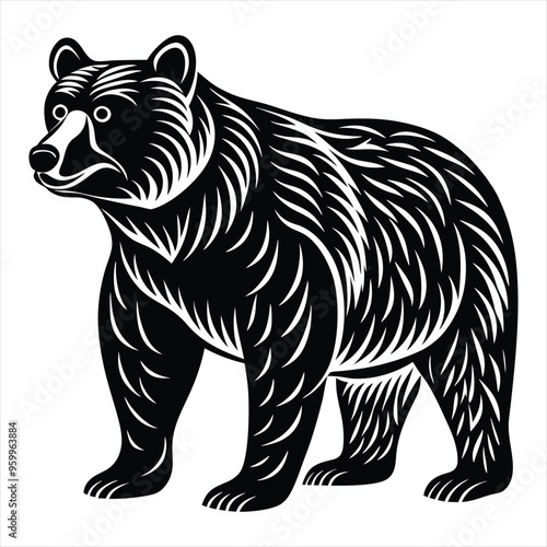 bear silhouette vector