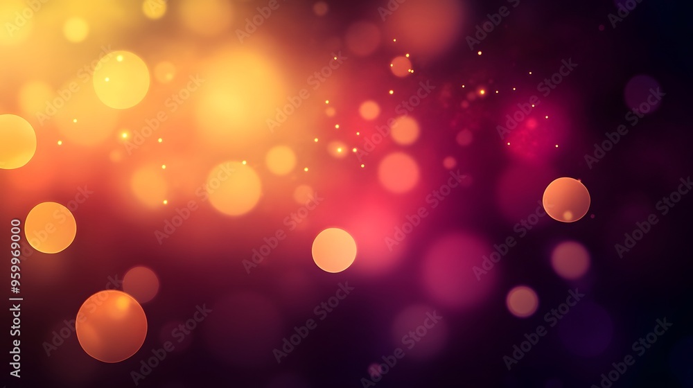 Abstract Blurred Bokeh Background with Warm and Cool Colors Abstract Blurred Bokeh Background with Warm and Cool Colors