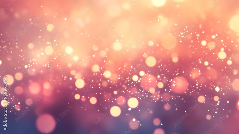 Abstract Bokeh Background with Warm and Cool Colors Abstract Bokeh Background with Warm and Cool Colors