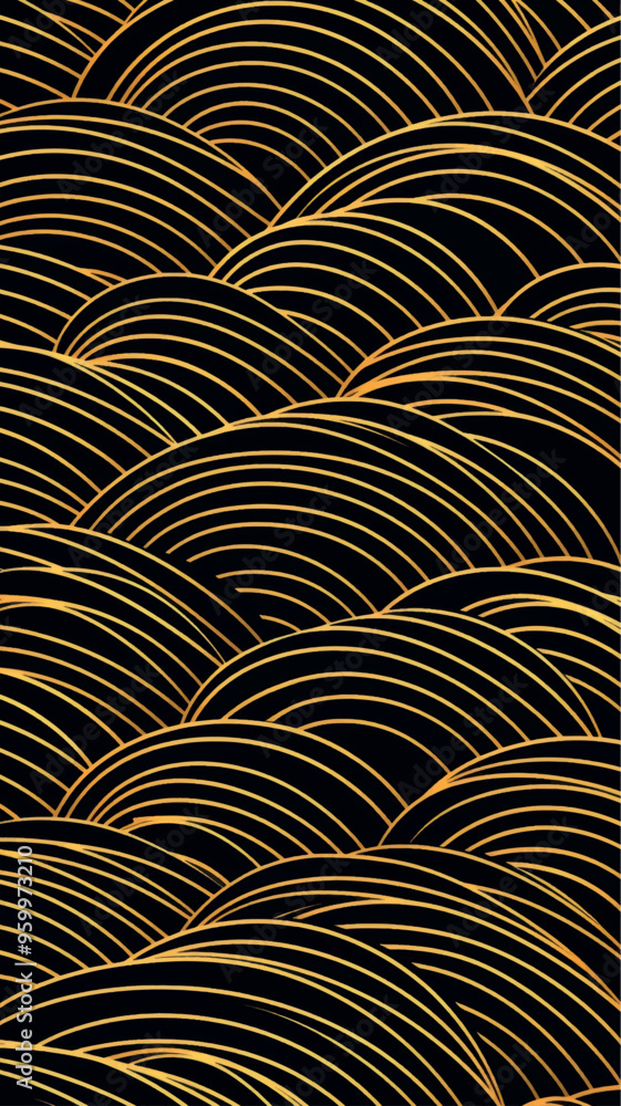 Elegant gold wave pattern Elegant gold wave pattern