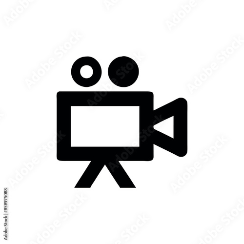 Video Camera simple Outline lcon, logo 