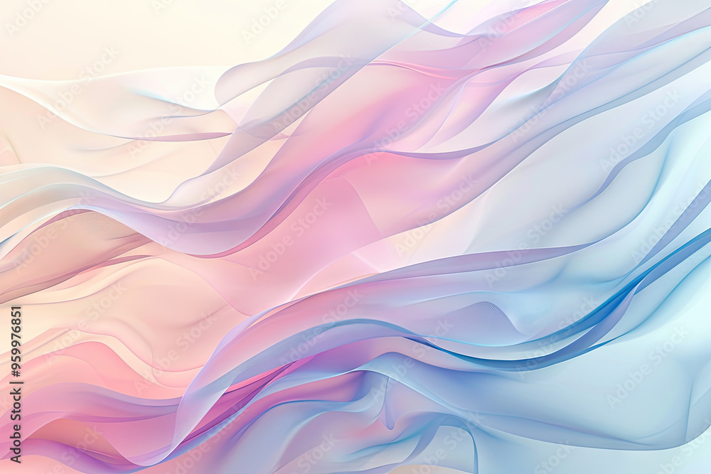 Abstract Gradient Background with Gentle Waves Abstract Gradient Background with Gentle Waves