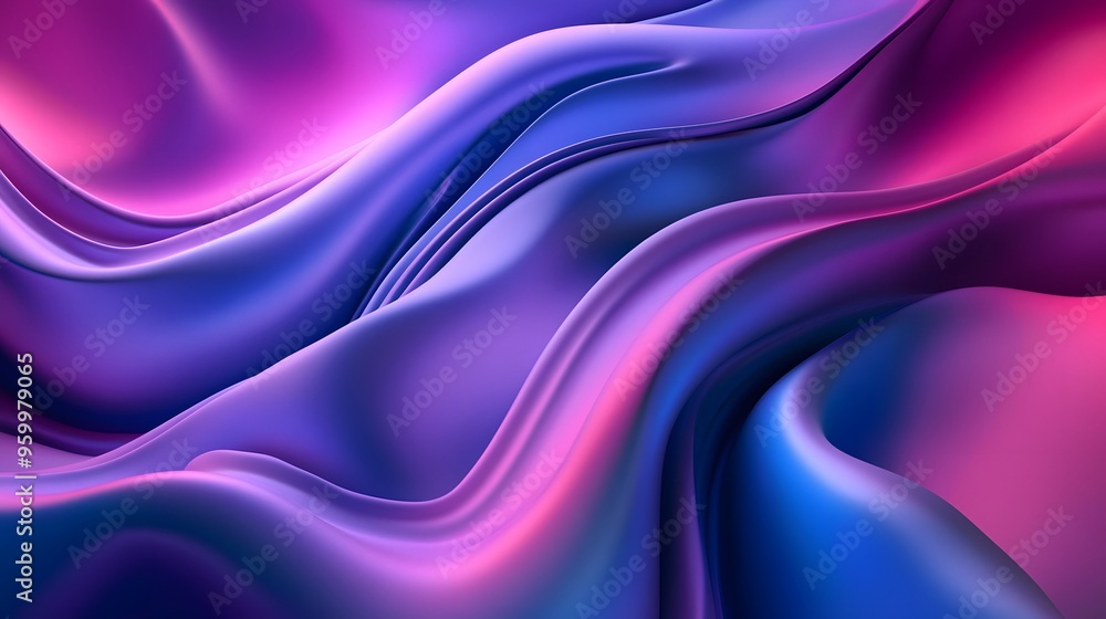 Fototapeta premium Abstract Purple and Blue Swirling Background