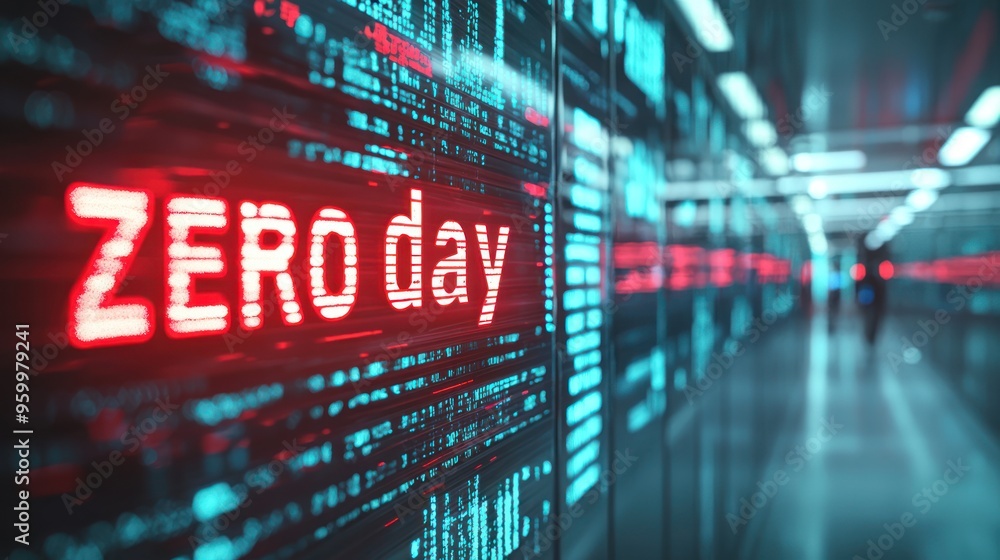 A cybersecurity alert with A cybersecurity alert with