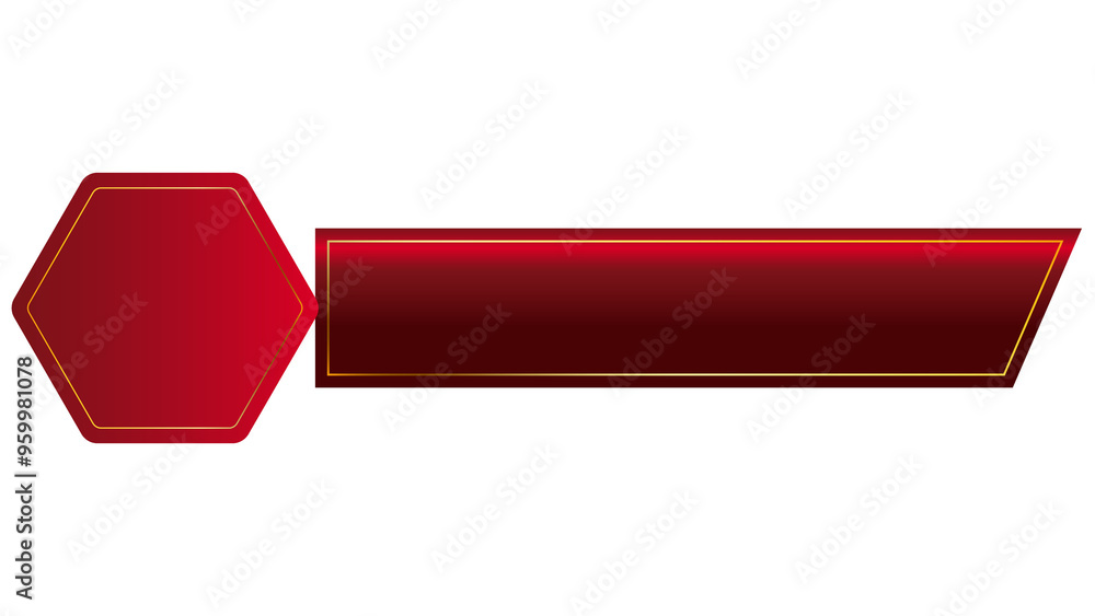 Red luxury golden arabic islamic banner title frame transparent background gold text box Red luxury golden arabic islamic banner title frame transparent background gold text box