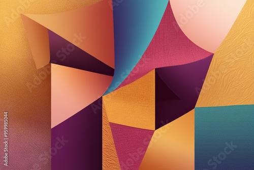 Dynamic Textures and Vibrant Patterns: A Modern Aesthetic of Warmth, Brightness, and Color Gradients photo