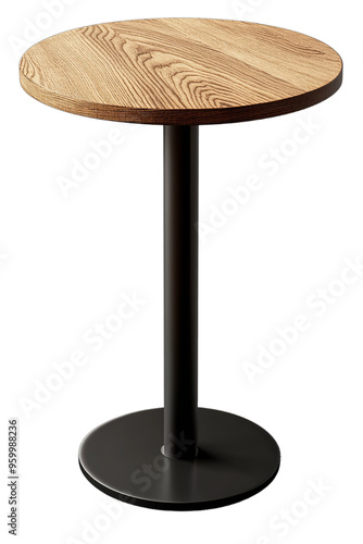 Obraz na płótnie bar-height table isolated on a transparent background w salonie