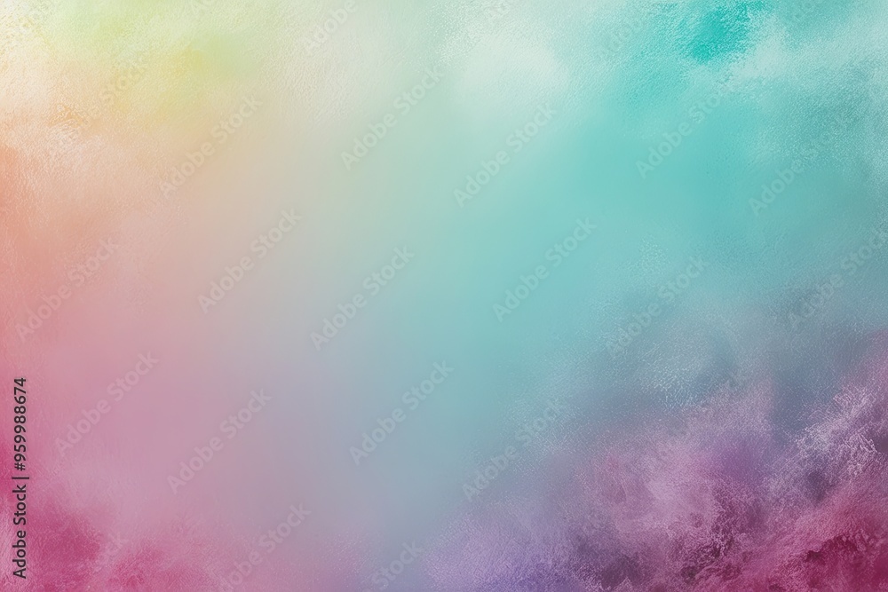 Obraz premium Pastel Mint Berry Aqua Abstract Background with Color Gradient and Textured Ambiance