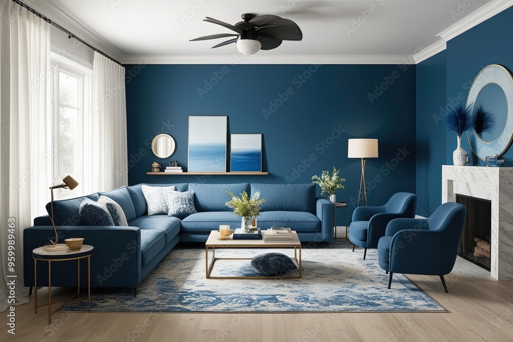 Trendy Sky Blue Palettes for Modern Living Room Design in 2024 Trendy Sky Blue Palettes for Modern Living Room Design in 2024
