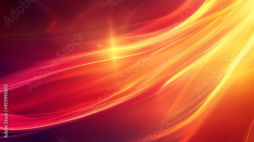 Wallpaper Mural Abstract Red and Yellow Swirls Torontodigital.ca