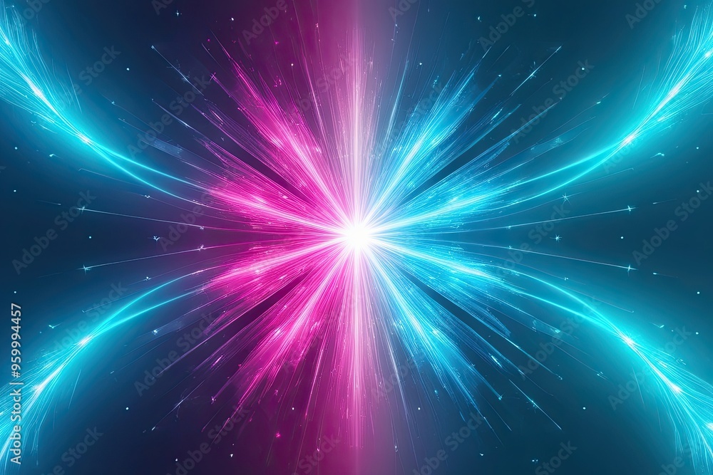 Vibrant Electric Cyan Gradient Abstract Background with Bright Light and Sparkle Effects Vibrant Electric Cyan Gradient Abstract Background with Bright Light and Sparkle Effects