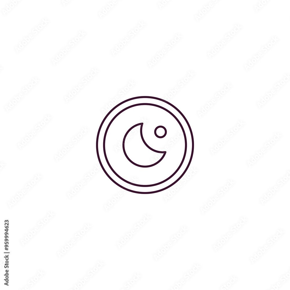 camera lens outline icon. Linear vector from cinema concept. Thin line camera lens icon isolated on white background camera lens outline icon. Linear vector from cinema concept. Thin line camera lens icon isolated on white background