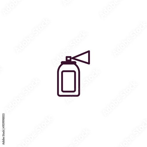 deodorizer outline icon. Linear vector from cleaning concept. Thin line deodorizer icon isolated on white background