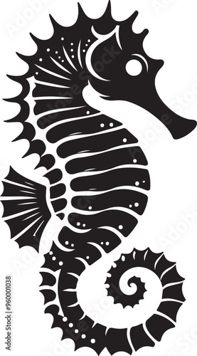 seahorse vector design clipart flat style artwork photo