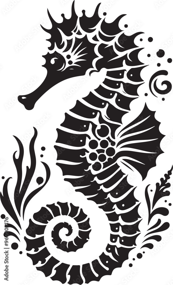 seahorse vector design clipart flat style artwork seahorse vector design clipart flat style artwork
