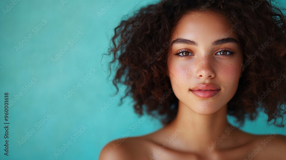 A young dark-skinned girl with thick brown hair. A young dark-skinned girl with thick brown hair.