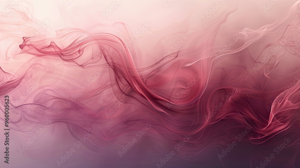 Deep red background with light gray smoke trails adding a subtle romantic touch Deep red background with light gray smoke trails adding a subtle romantic touch